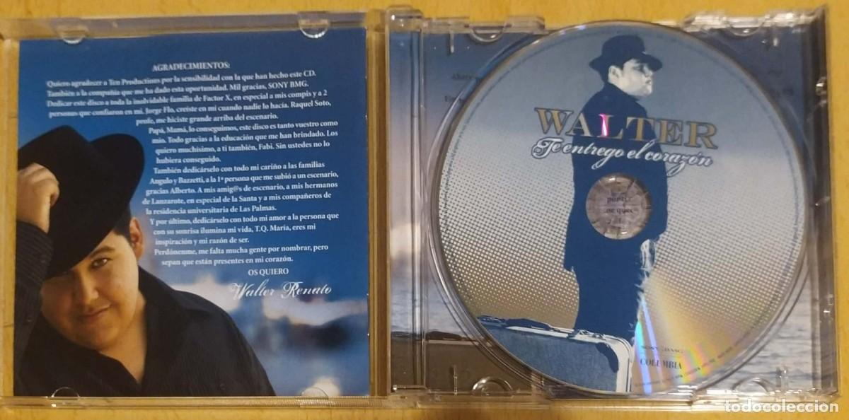 CDs de m&uacute;sica: WALTER (TE ENTREGO EL CORAZON) CD 2007 - Foto 3