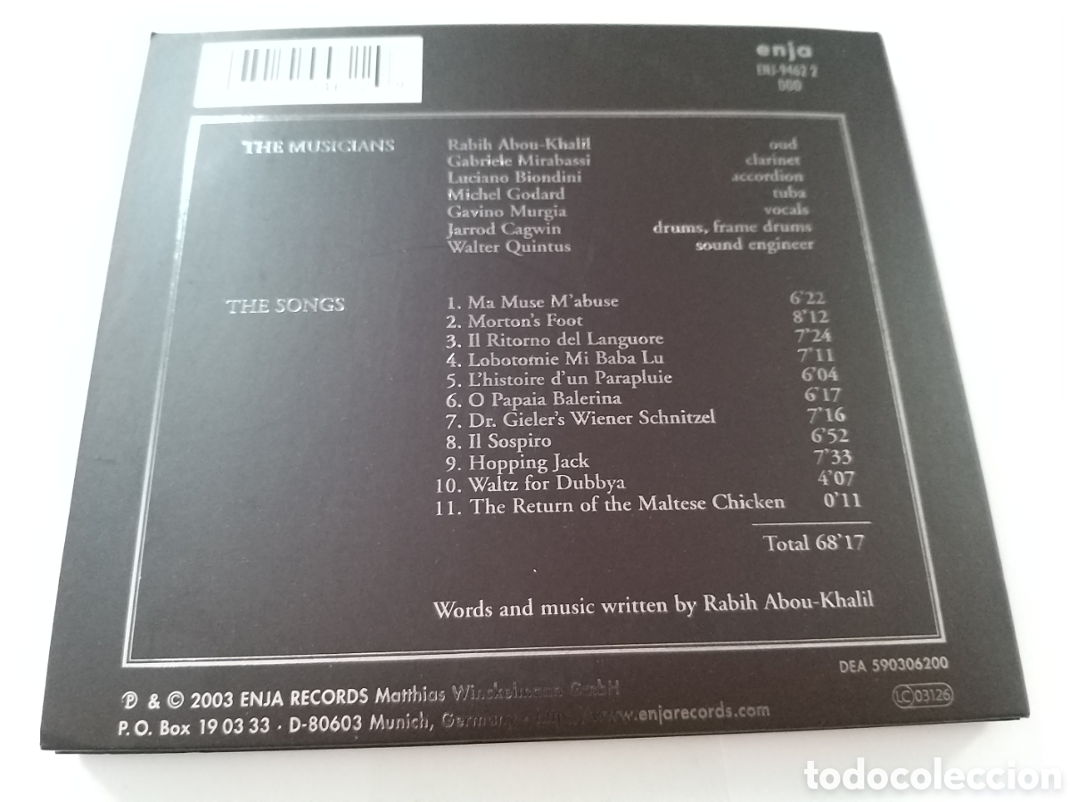 CDs de m&uacute;sica: RABIH ABOU-KHALIL - MORTONS FOOT - Foto 2