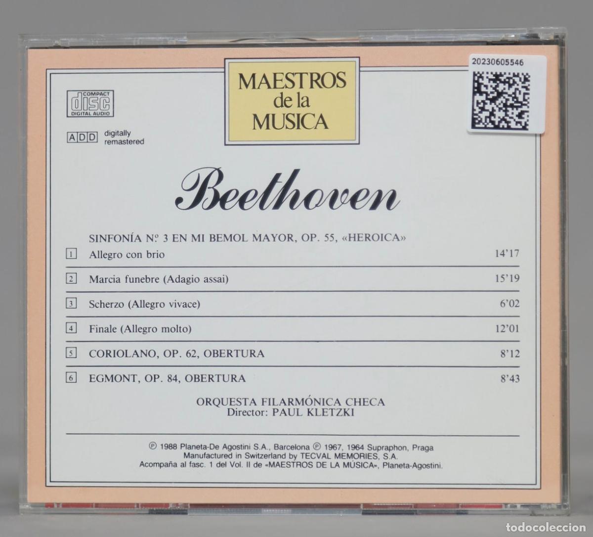 CDs de m&uacute;sica: CD. BEETHOVEN. OP 55, 62, 84 - Foto 2