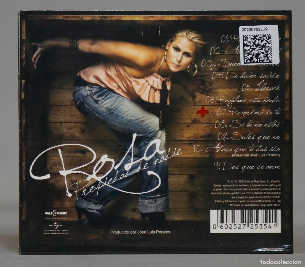 CDs de m&uacute;sica: CD. Rosa L&oacute;pez &ndash; Propiedad De Nadie - Foto 2