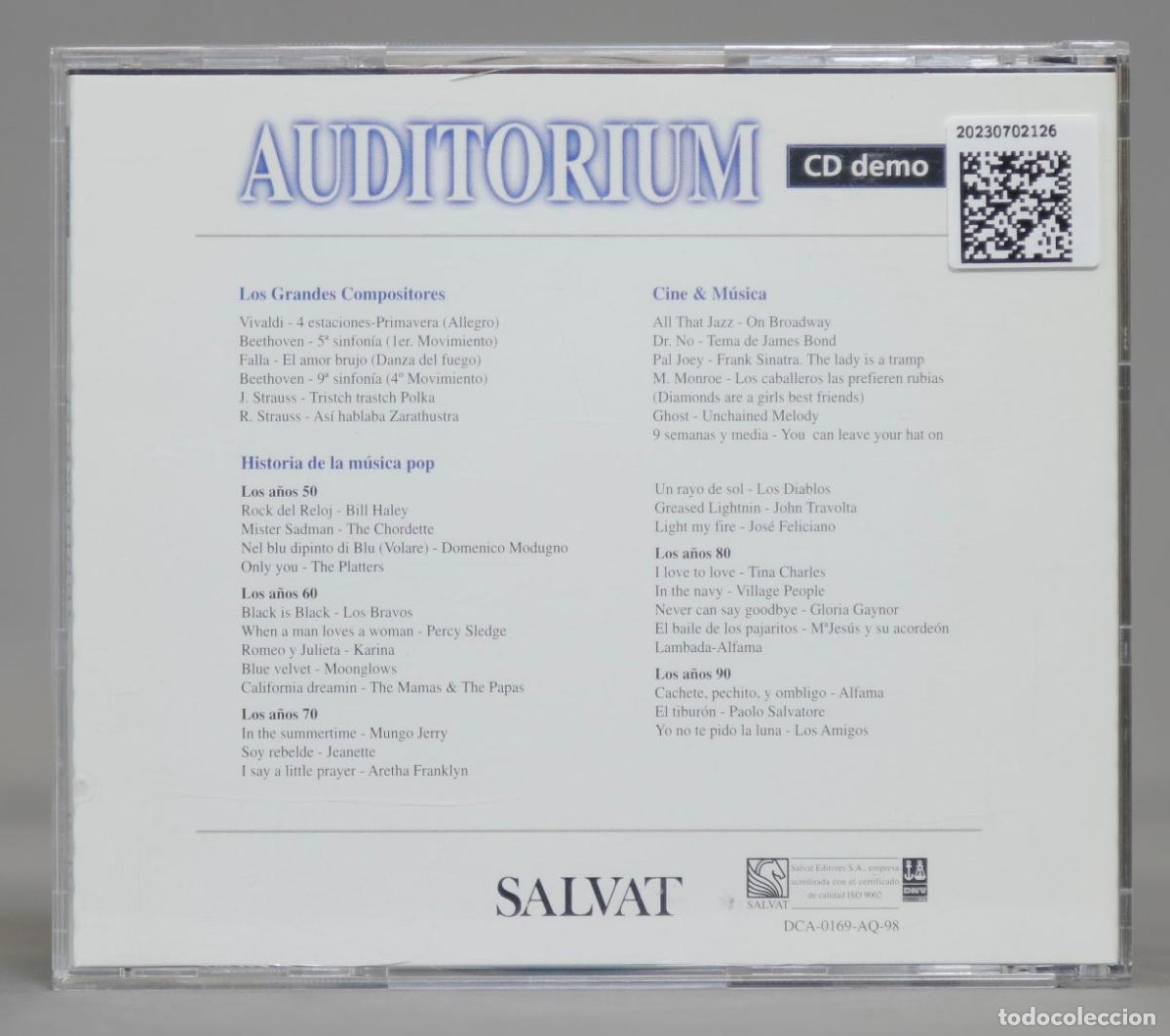 CDs de m&uacute;sica: CD. AUDITORIUM SALVAT - Foto 2