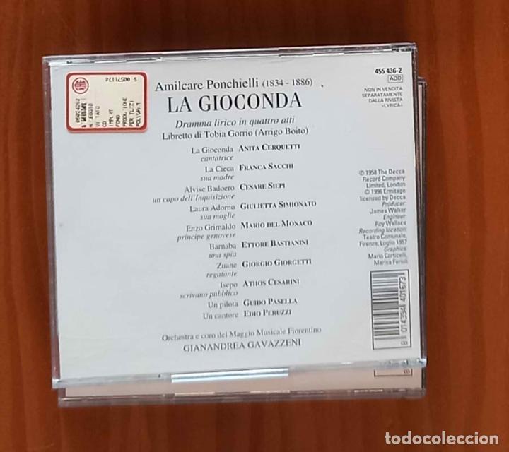 CDs de m&uacute;sica: Ponchielli: La Gioconda. CD &oacute;pera - Foto 2