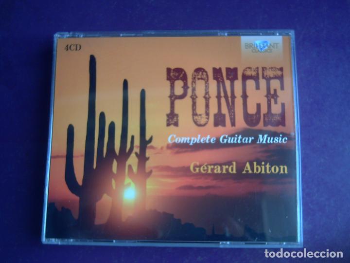 CDs de M&uacute;sica: MANUEL MARIA Ponce, G&eacute;rard Abiton &ndash; Complete Guitar Music - CAJA 4 CD 2014 - GUITARRA CLASICA,