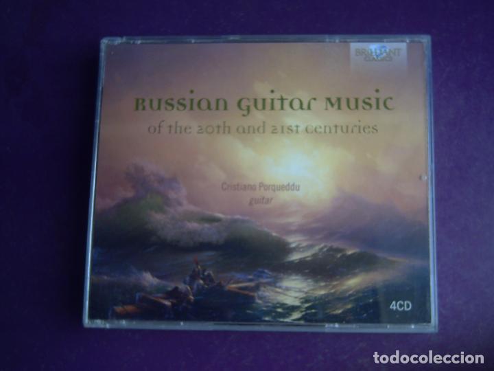 CDs de M&uacute;sica: CRISTIANO PORQUEDDU, GUITARRA - MUSICA RUSA PARA GUITARRA S XX Y XXI - CAJA 4 CD, 57 TEMAS, RUSIA