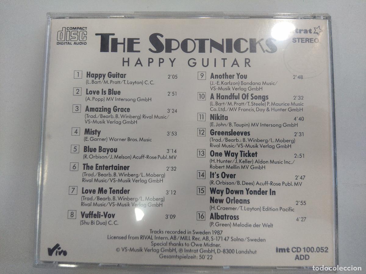 CDs de m&uacute;sica: THE SPOTNICKS/HAPPY GUITAR/CD. - Foto 3