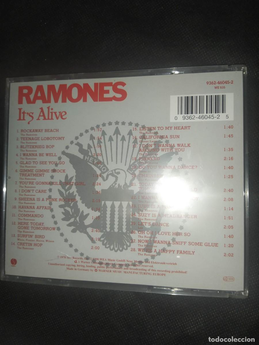 CDs de m&uacute;sica: RAMONES - ITS ALIVE CD - Foto 2