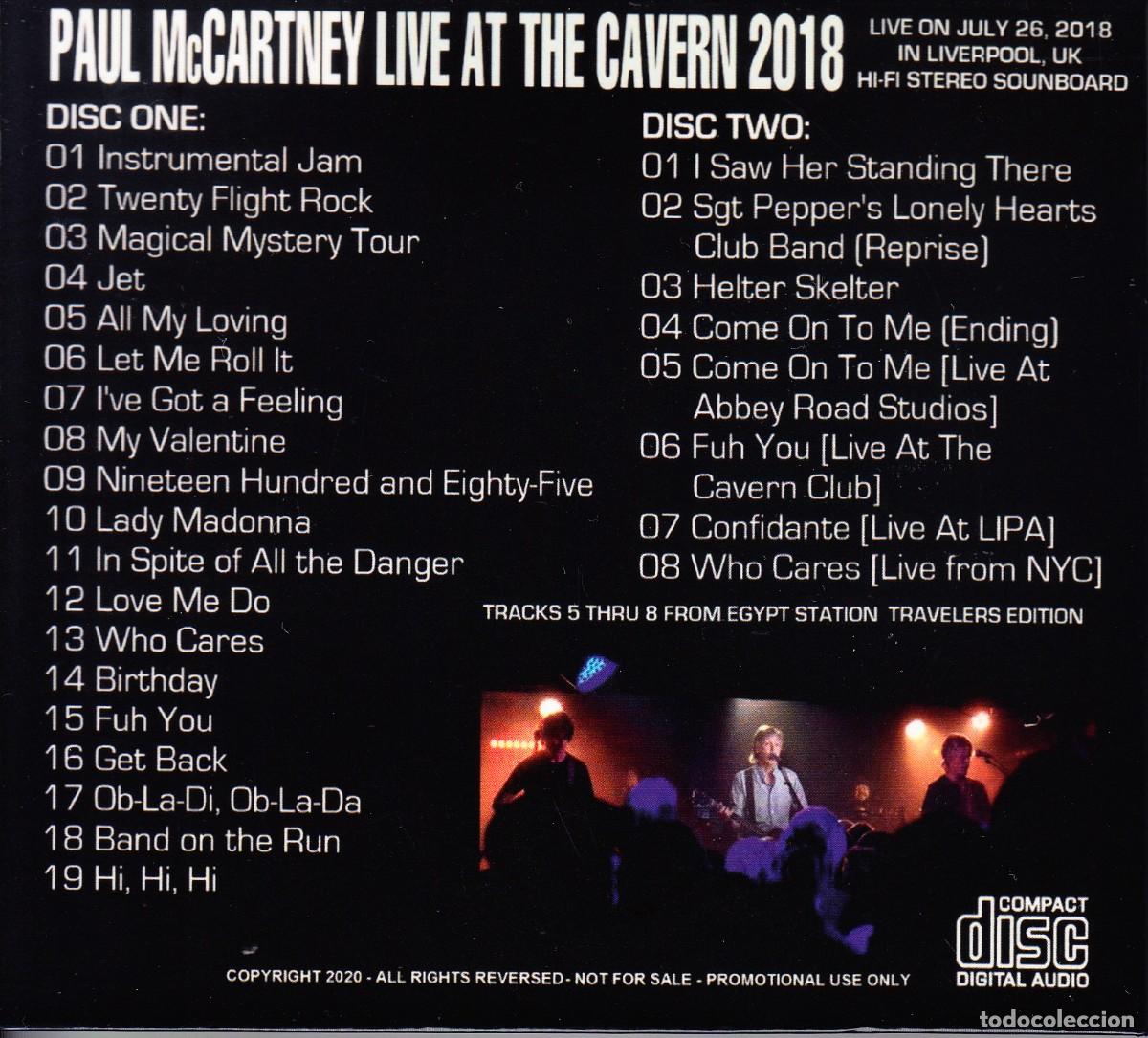 CDs de m&uacute;sica: PAUL MCCARTNEY. LIVE AT THE CAVERN. 2 CD. - Foto 2