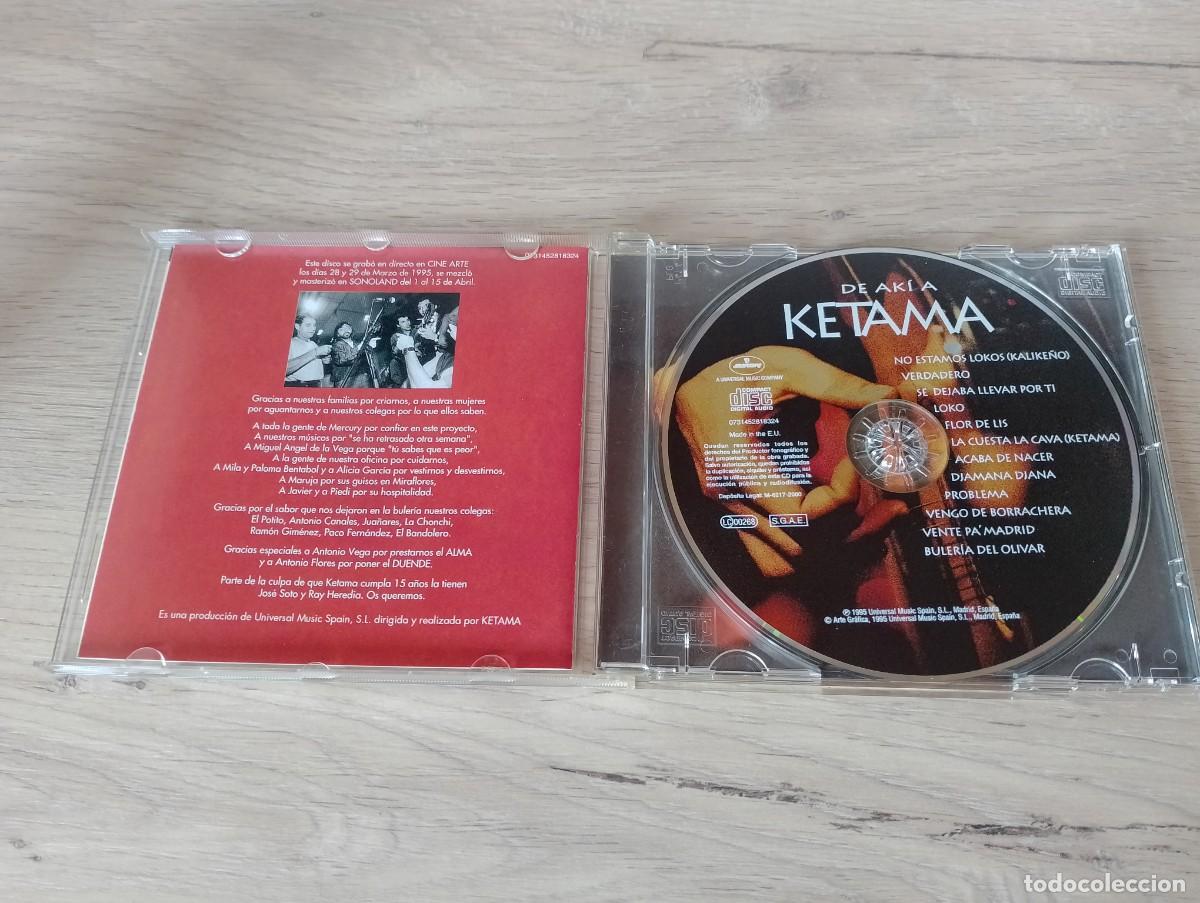 CDs de m&uacute;sica: Ketama - De ak&iacute; a Ketama. CD. Universal Music. - Foto 3