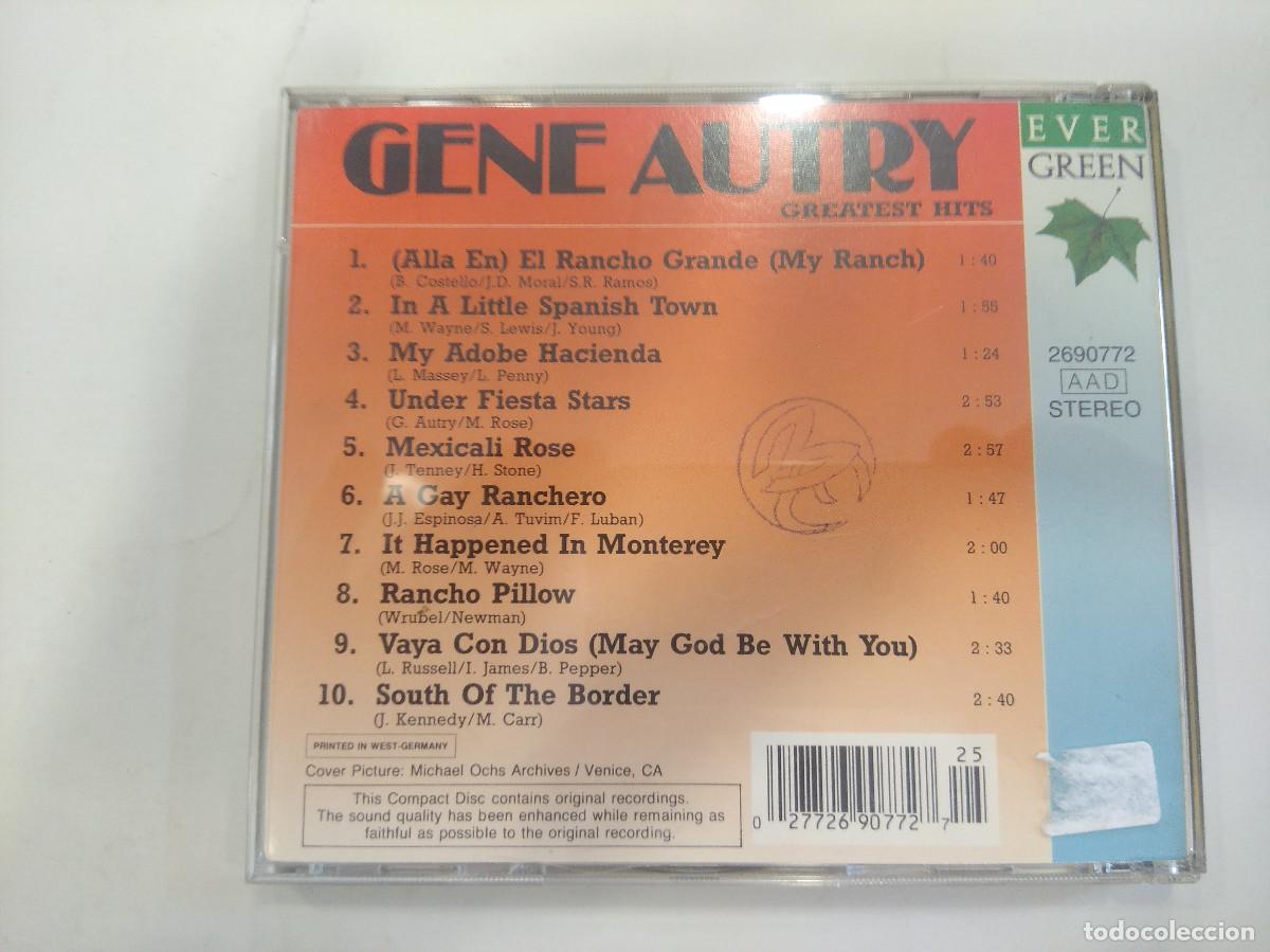 CDs de m&uacute;sica: GENE AUTRY/GREATEST HITS/CD. - Foto 3