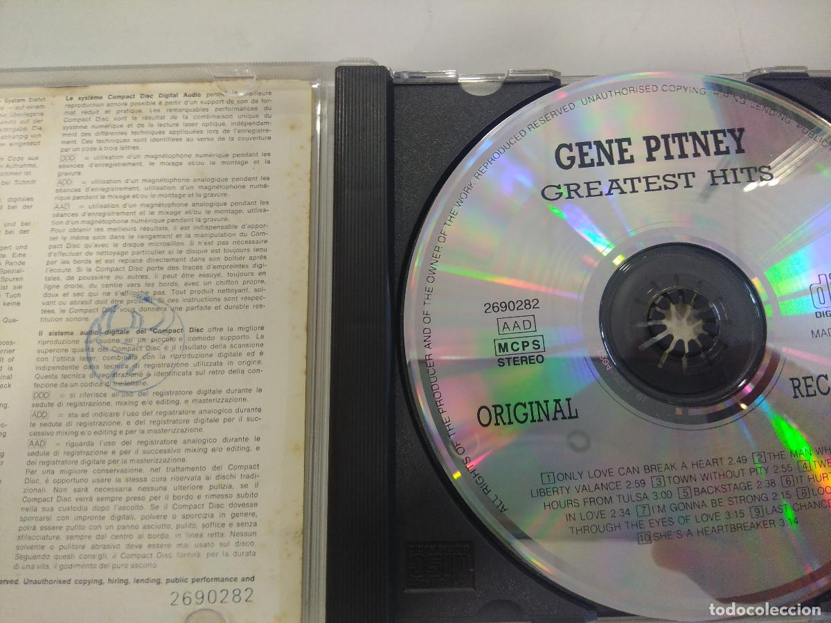 CDs de m&uacute;sica: GENE PITNEY/GREATEST HITS/CD. - Foto 2
