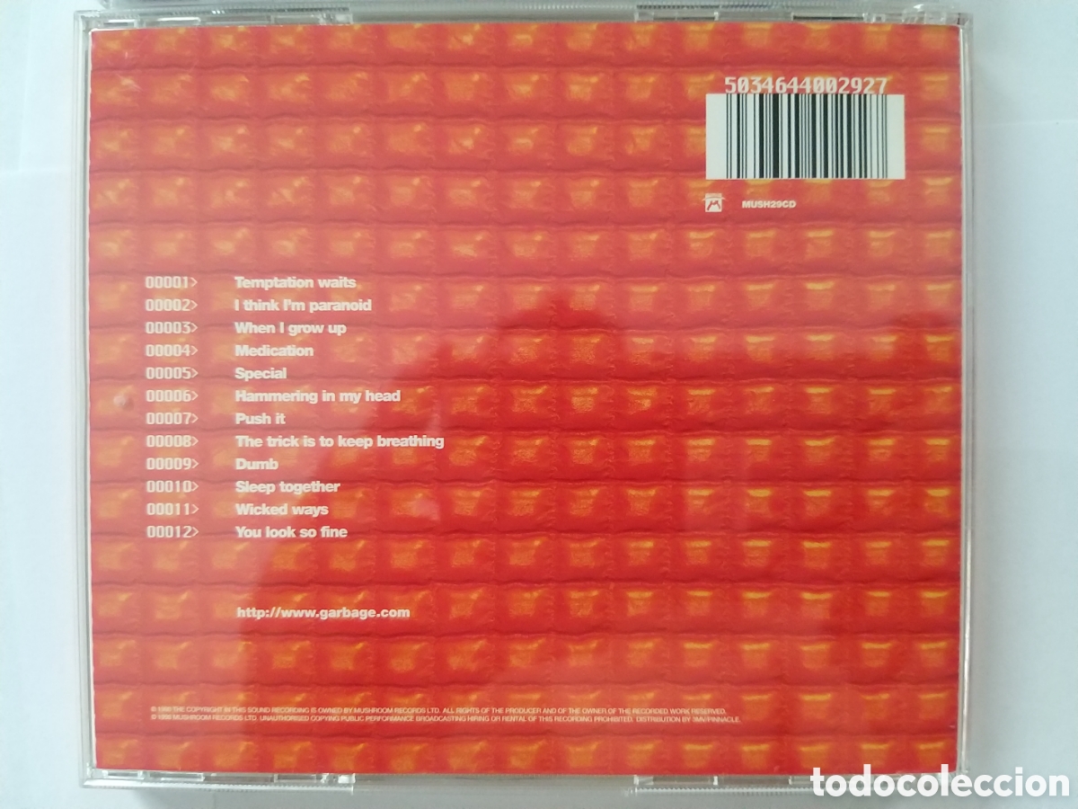CDs de m&uacute;sica: GARBAGE - GARBAGE & VERSION 2.0 - 2 CD SET - Foto 4