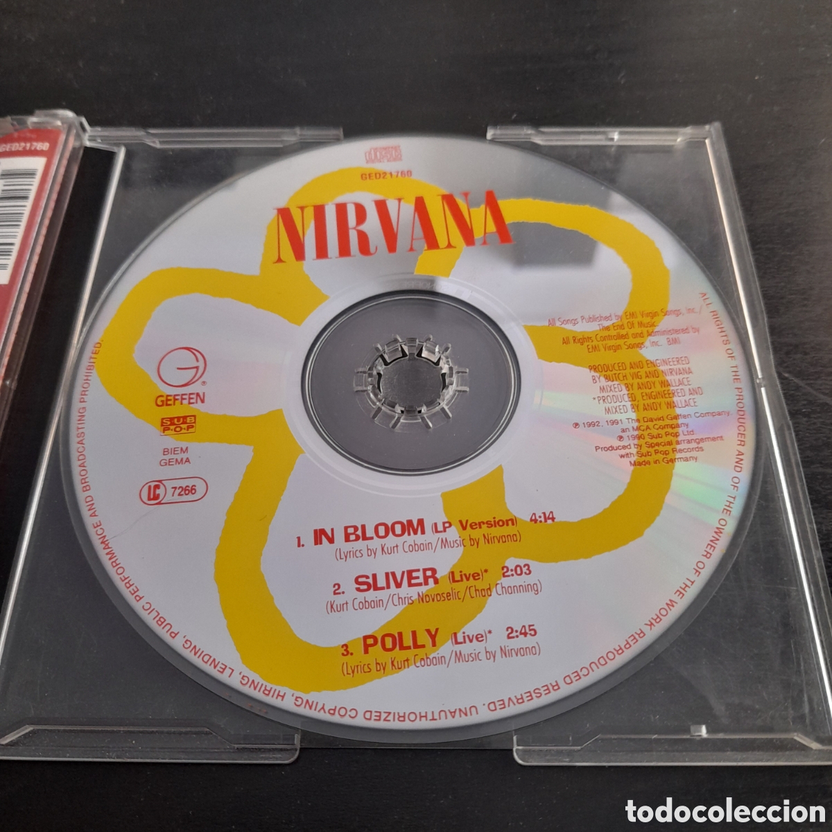 CDs de m&uacute;sica: Nirvana &ndash; In Bloom. CD, Maxi-Single 1992 Europa - Foto 2