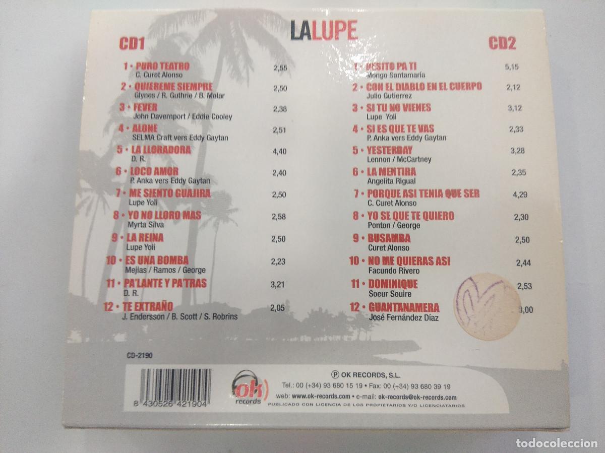 CDs de m&uacute;sica: LA LUPE/CD DOBLE. - Foto 4