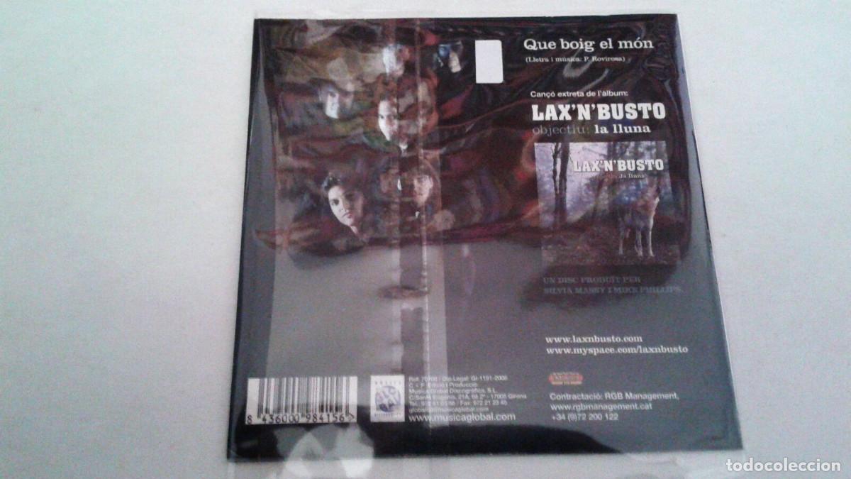 CDs de m&uacute;sica: LAX N BUSTO &rdquo;QUE BOIG EL MON&rdquo; CD SINGLE 1 TRACKS - Foto 2