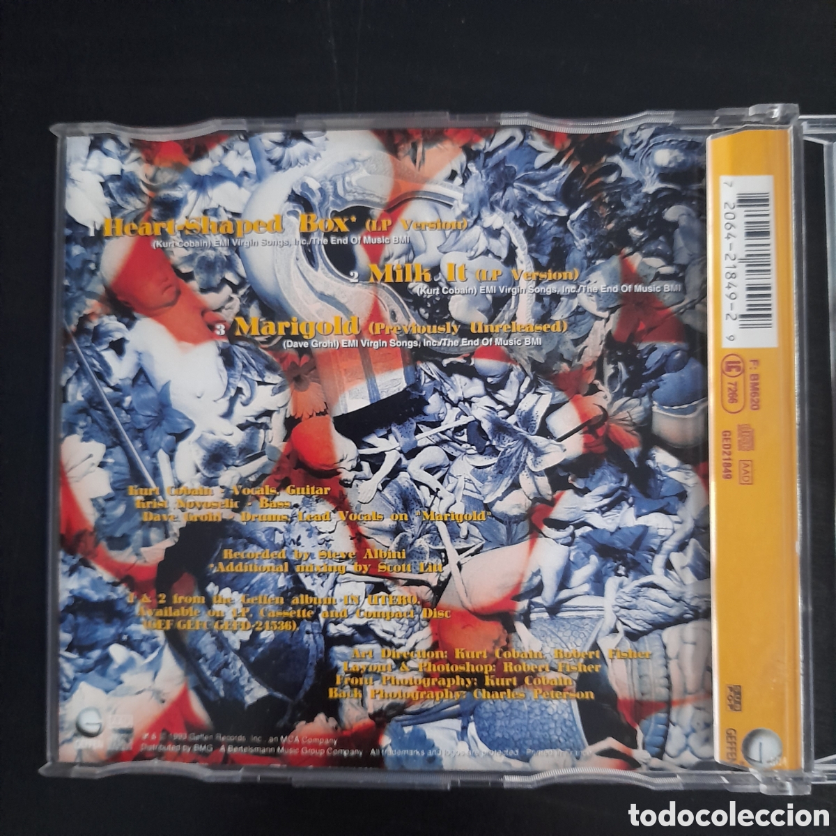 CDs de m&uacute;sica: Nirvana &ndash; Heart-Shaped Box. CD, Single 1993 Europa - Foto 3