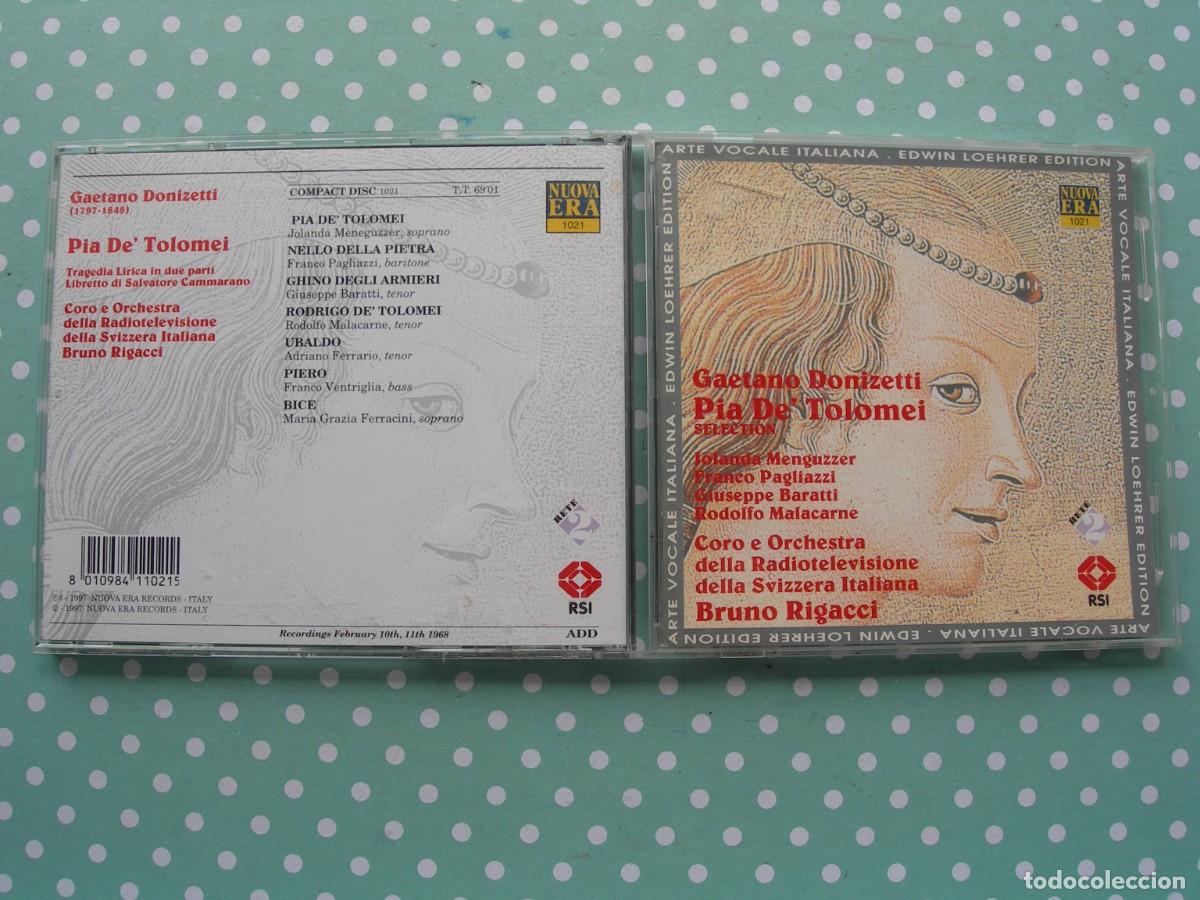 CDs de m&uacute;sica: PIA DE&acute; TOLOMEI - SELECTION / BRUNO RIGACCI / CD CON LIBRETTO / &Oacute;PERA / COLECCI&Oacute;N PARTICULAR - Foto 1
