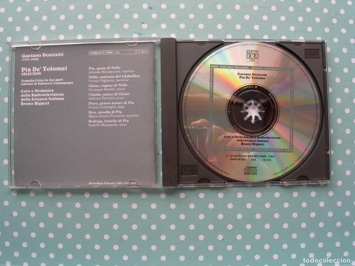 CDs de m&uacute;sica: PIA DE&acute; TOLOMEI - SELECTION / BRUNO RIGACCI / CD CON LIBRETTO / &Oacute;PERA / COLECCI&Oacute;N PARTICULAR - Foto 2
