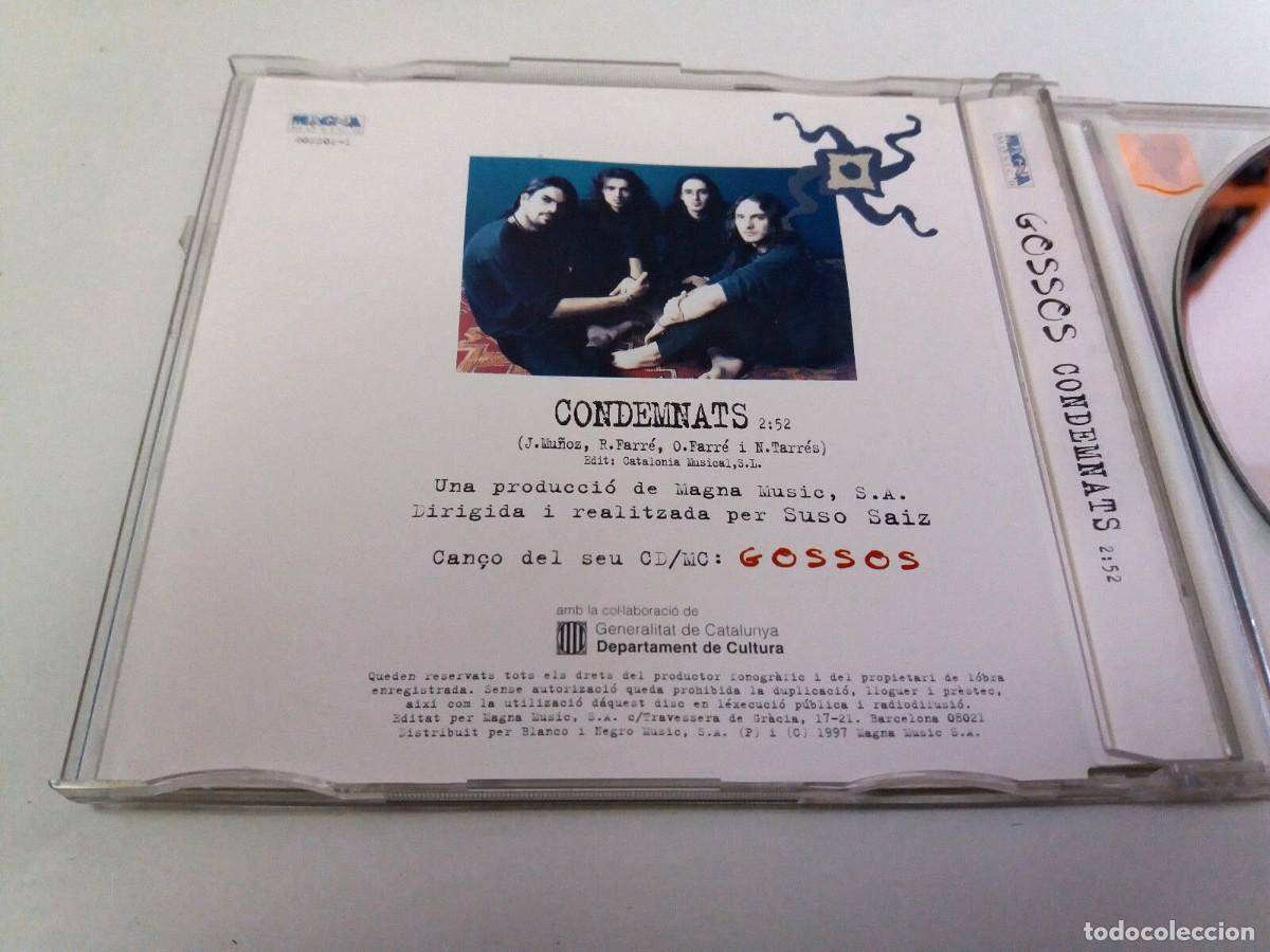 CDs de m&uacute;sica: GOSSOS &rdquo;CONDEMNATS&rdquo; CD SINGLE 1 TRACKS COMO NUEVO - Foto 2