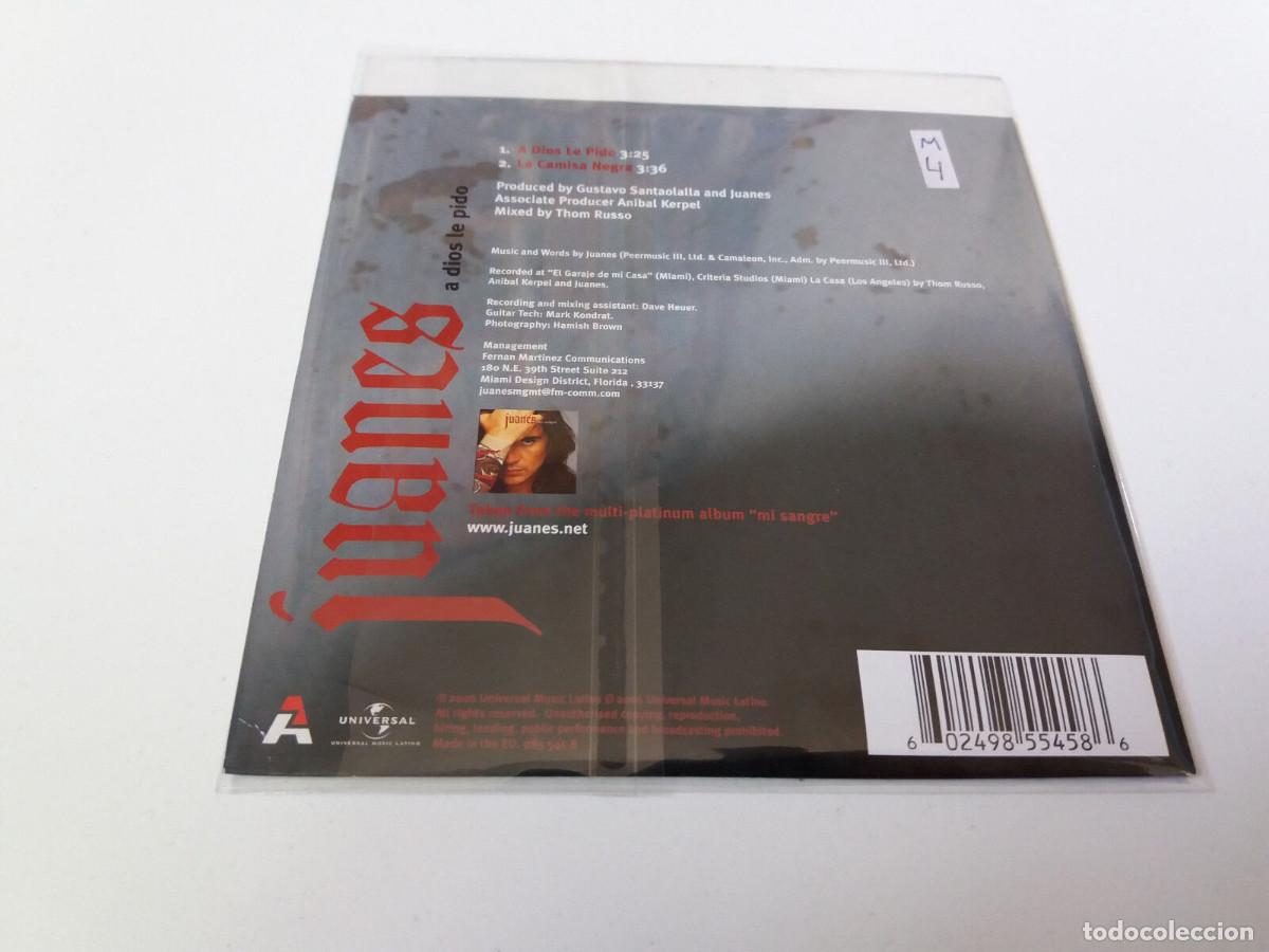CDs de m&uacute;sica: JUANES &rdquo;A DIOS LE PIDO&rdquo; CD SINGLE 2 TRACKS - Foto 2