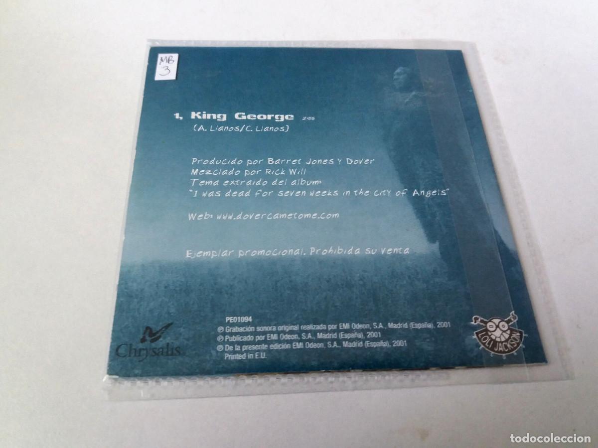 CDs de m&uacute;sica: DOVER &rdquo;KING GEORGE&rdquo; CD SINGLE 1 TRACKS - Foto 2