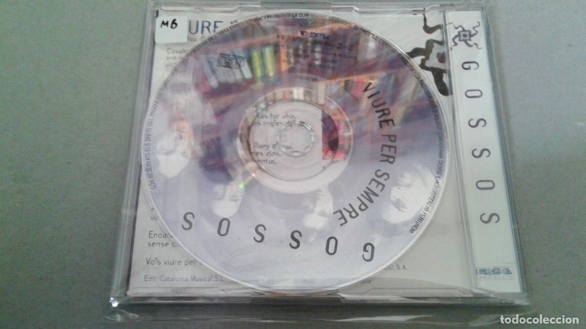 CDs de m&uacute;sica: GOSSOS &rdquo;VIURE PER SEMPRE&rdquo; CD SINGLE 1 TRACK - Foto 2