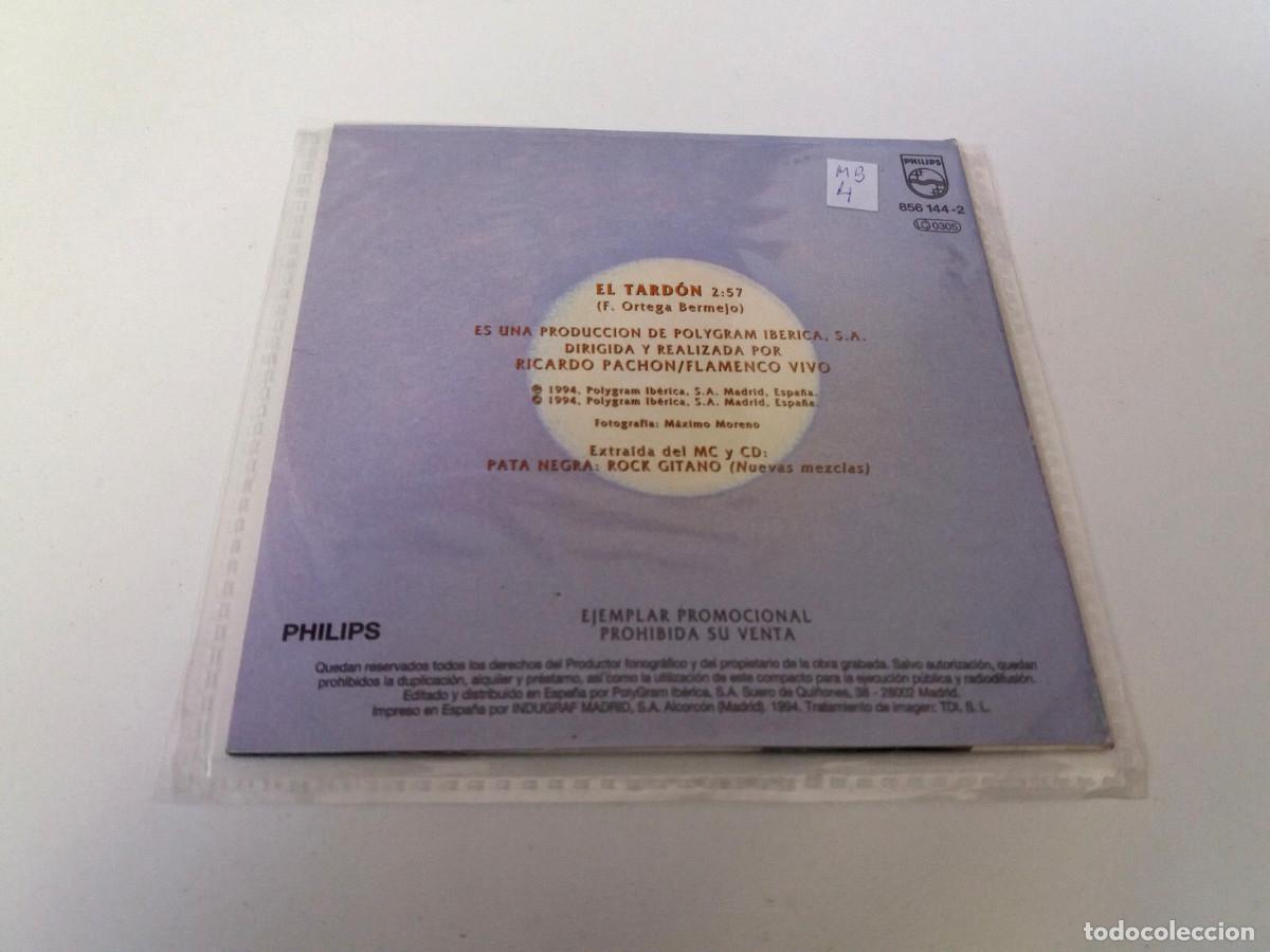 CDs de m&uacute;sica: PATA NEGRA &rdquo;EL TARDON&rdquo; CD SINGLE 1 TRACKS - Foto 2