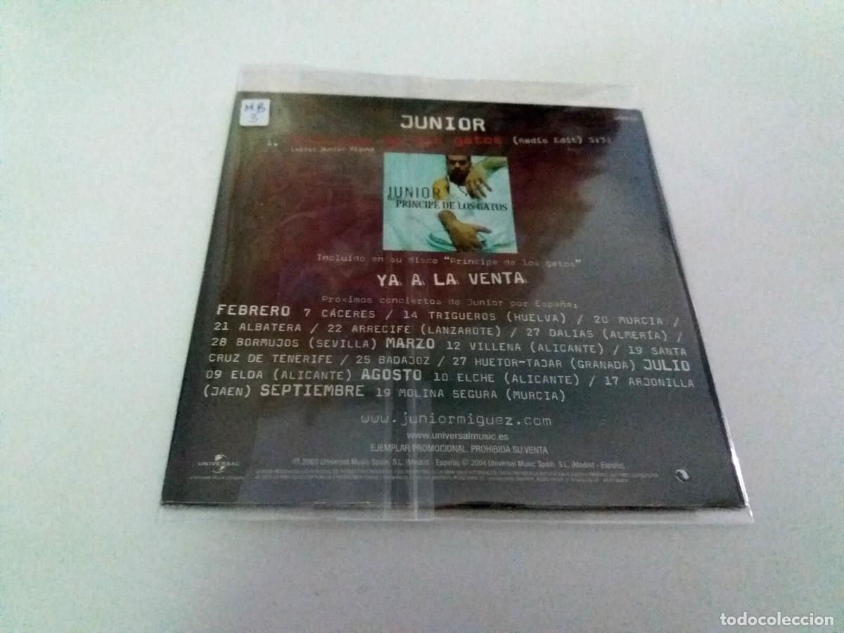 CDs de m&uacute;sica: JUNIOR &rdquo;PRINCIPE DE LOS GATOS&rdquo; CD SINGLE 1 TRACKS - Foto 2