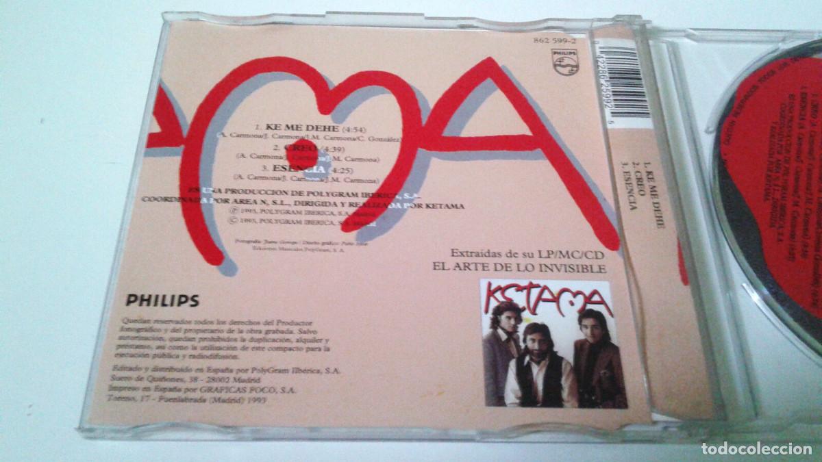 CDs de m&uacute;sica: KETAMA &rdquo;KE ME DEHE&rdquo; CD SINGLE 3 TRACKS COMO NUEVO - Foto 2