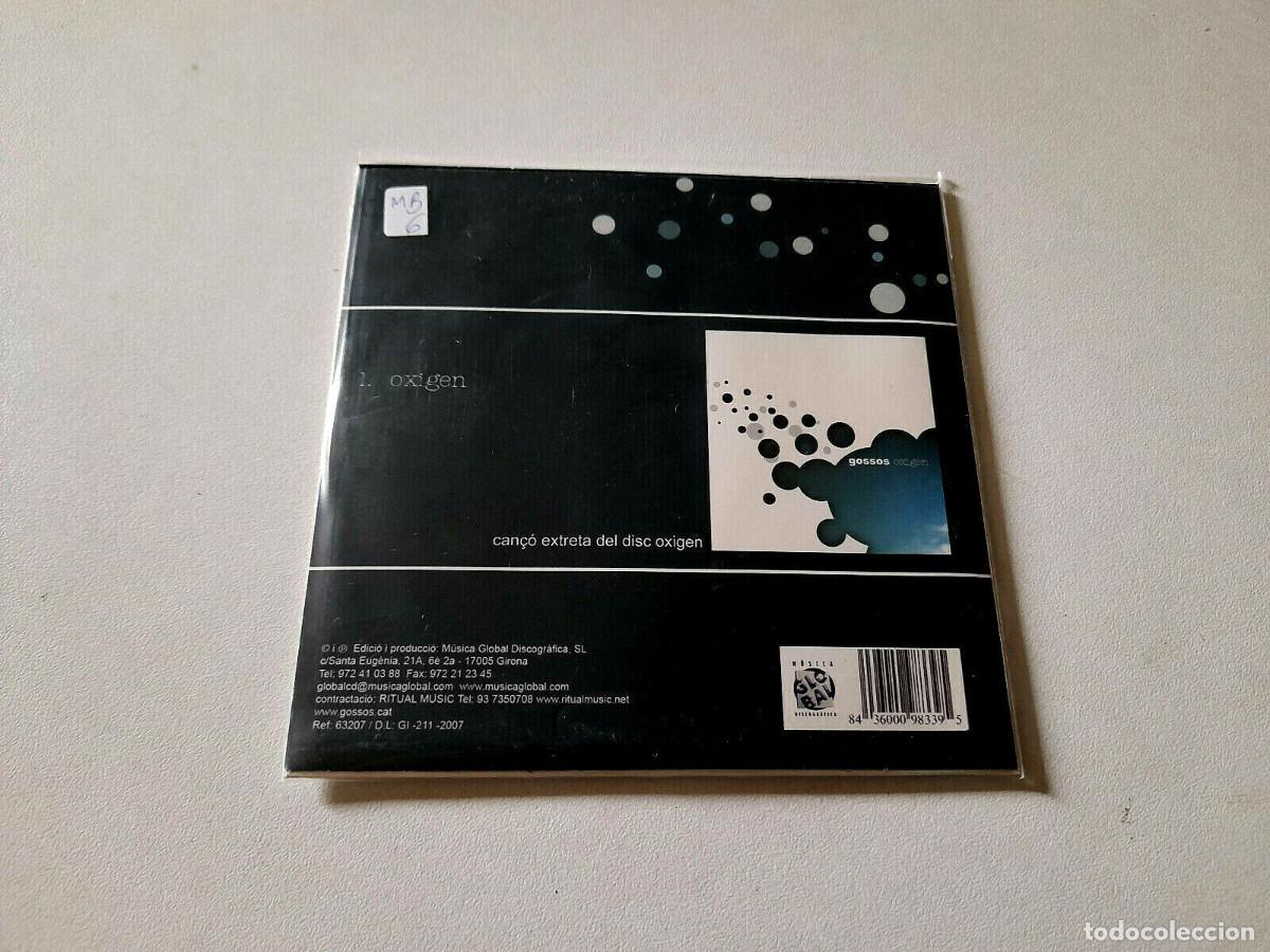 CDs de m&uacute;sica: GOSSOS &rdquo;OXIGEN&rdquo; CD SINGLE 1 TRACKS - Foto 2