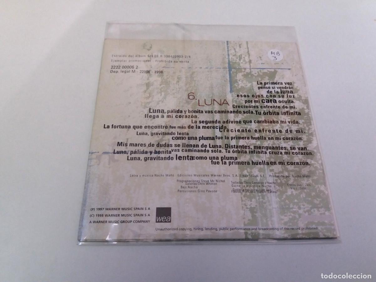 CDs de m&uacute;sica: PRESUNTOS IMPLICADOS &rdquo;LUNA&rdquo; CD SINGLE 1 TRACKS - Foto 2