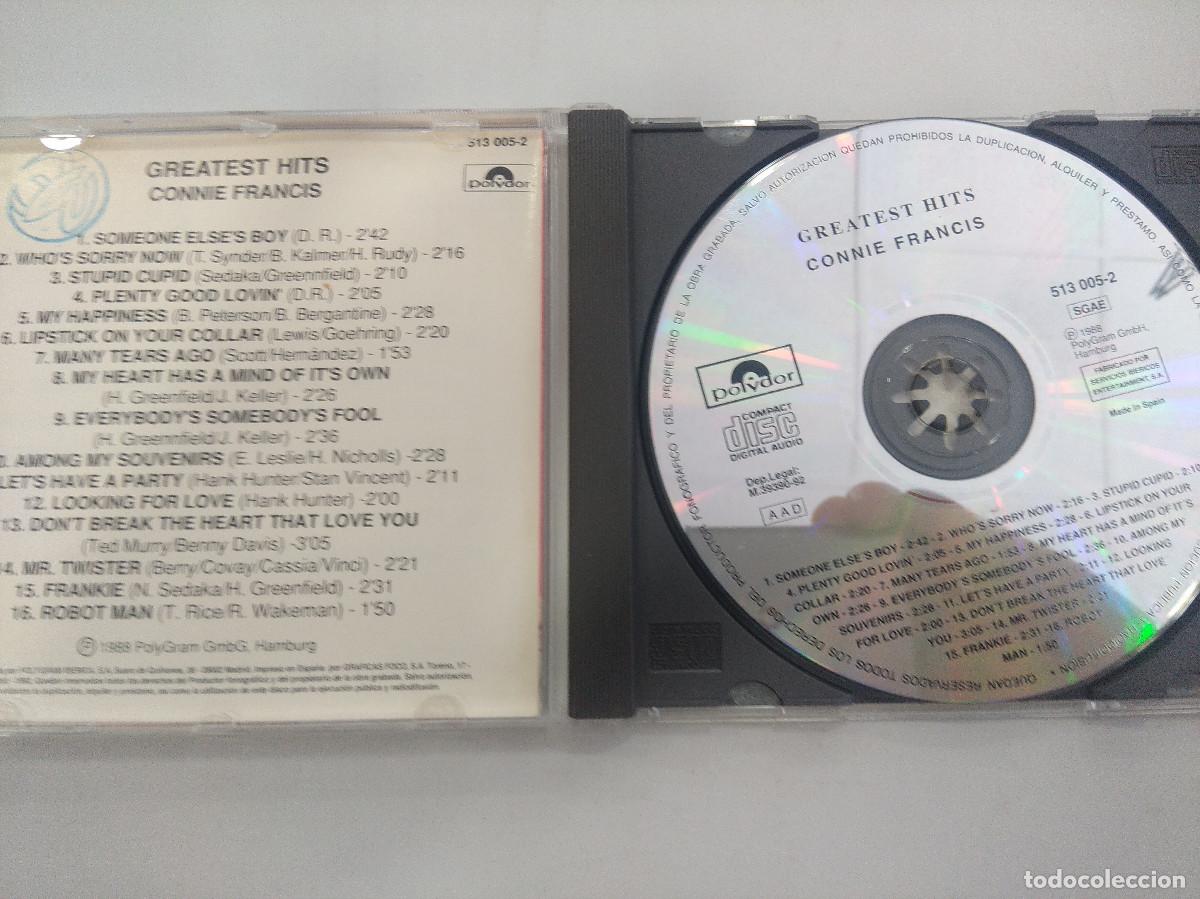 CDs de m&uacute;sica: CONNIE FRANCIS/GRATEST HITS/CD. - Foto 2