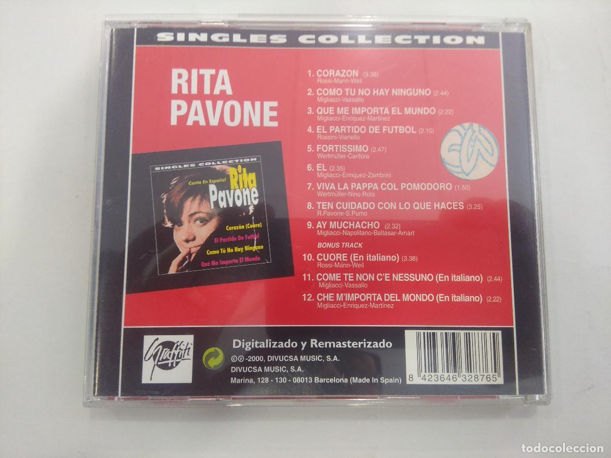 CDs de m&uacute;sica: RITA PAVONE/SINGLES COLLECTION/CD. - Foto 3