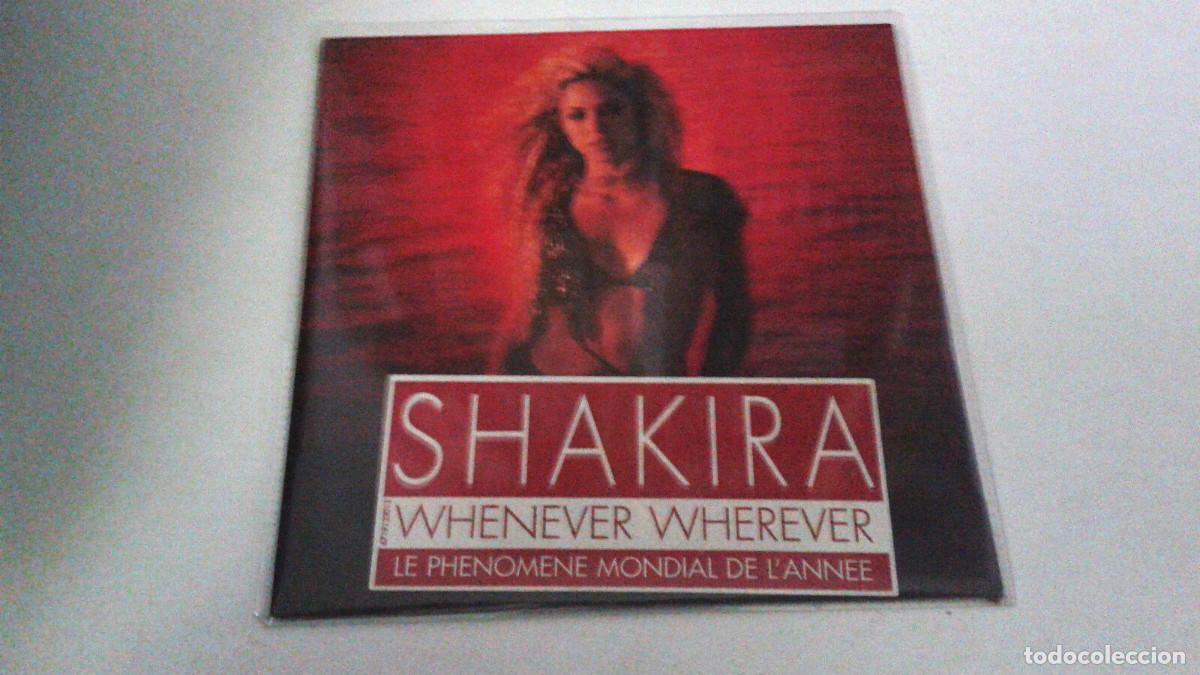 CDs de m&uacute;sica: SHAKIRA &rdquo;WHENEVER WHEREVER&rdquo; CD SINGLE 2 TRACKS - Foto 1