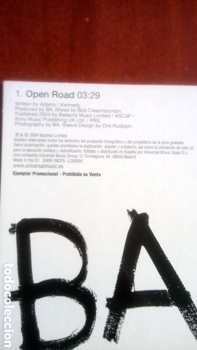 CDs de m&uacute;sica: Bryan Adams - Open Road - Foto 3