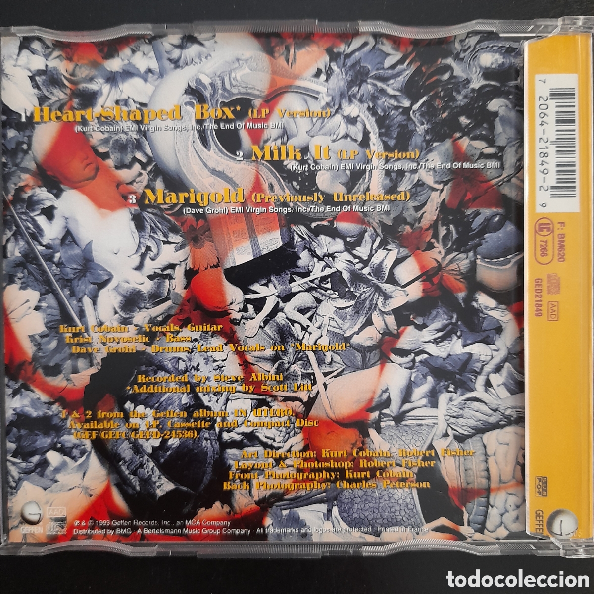 CDs de m&uacute;sica: Nirvana &ndash; Heart-Shaped Box. 1993, Europa. CD, Single - Foto 2