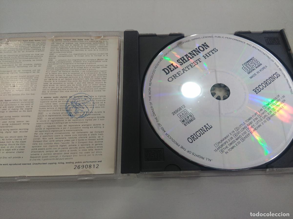 CDs de m&uacute;sica: DEL SHANNON/GREATEST HITS/CD. - Foto 2