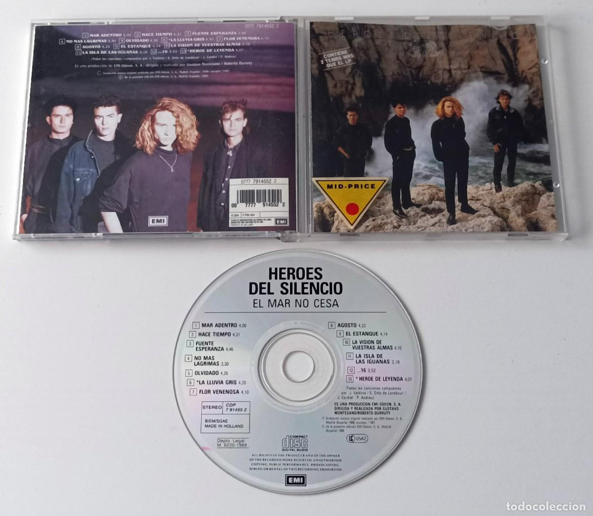 CDs de m&uacute;sica: CD HEROES DEL SILENCIO - EL MAR NO CESA - Foto 2