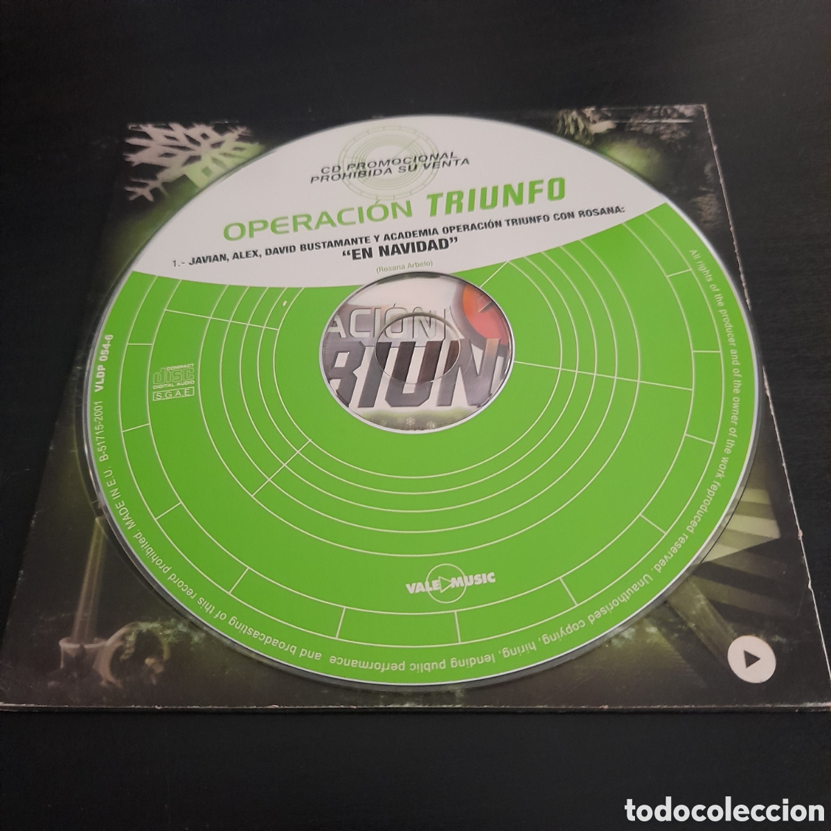 CDs de m&uacute;sica: Operaci&oacute;n Triunfo &ndash; En Navidad. CD, Single, Promo 2001 - Foto 3