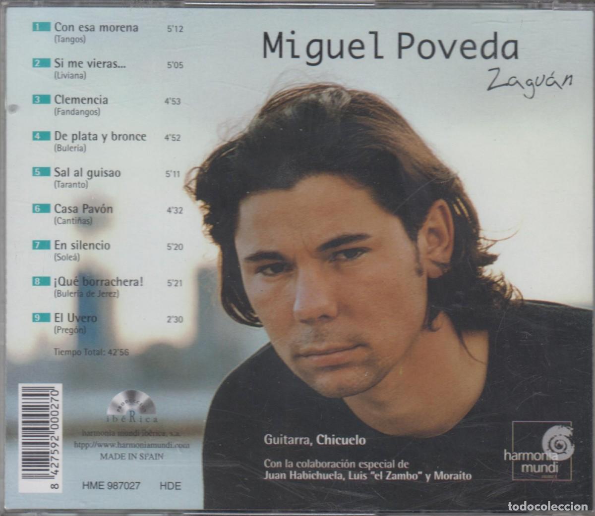 CDs de m&uacute;sica: Miguel Poveda cd Zagu&aacute;n 2001 - Foto 2