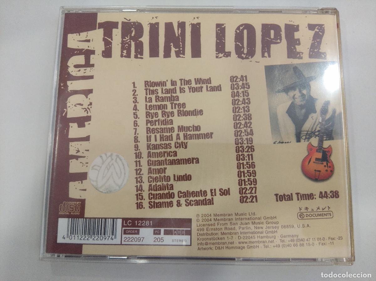CDs de m&uacute;sica: TRINI LOPEZ/AMERICA/CD. - Foto 3