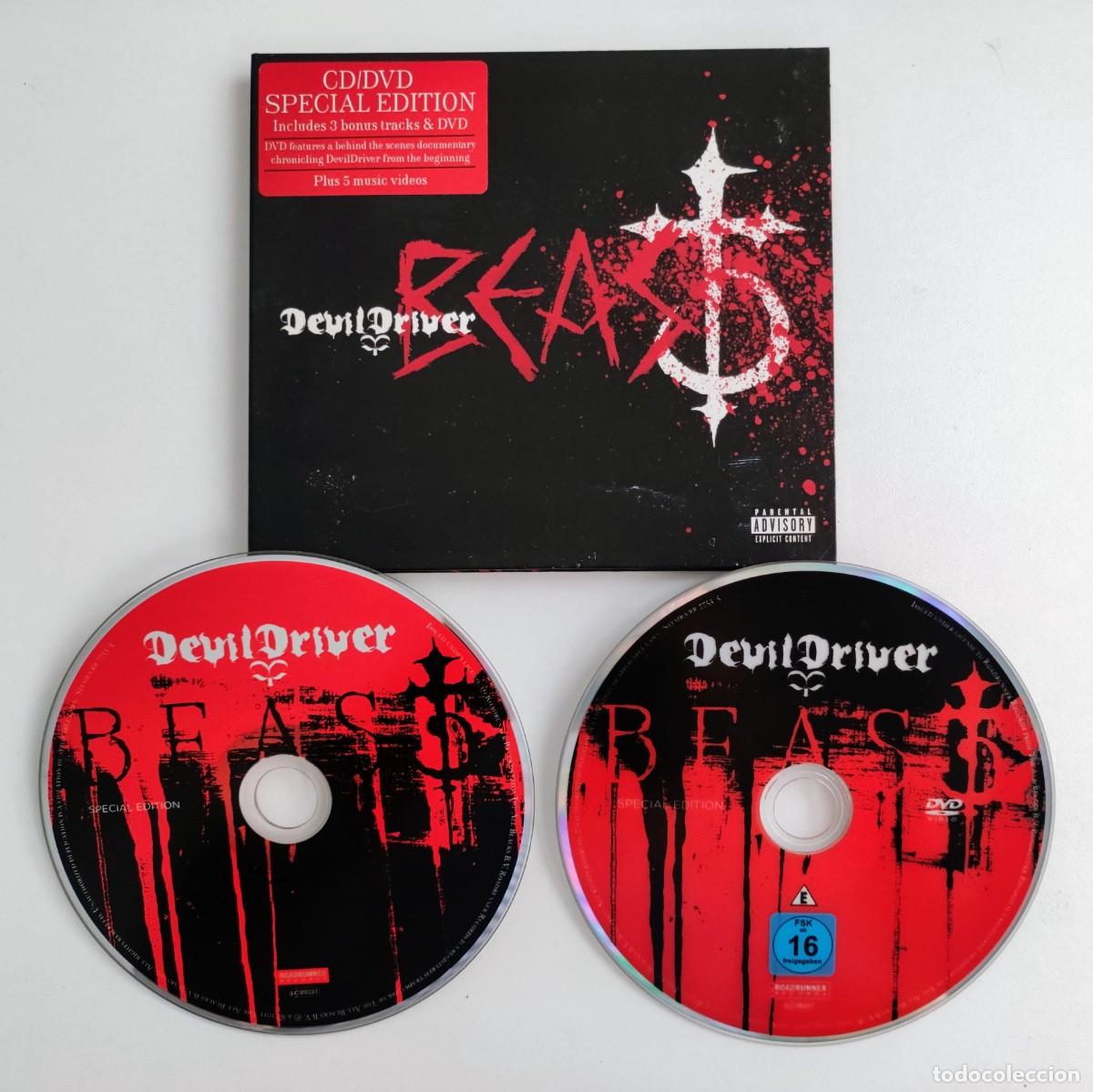 CDs de m&uacute;sica: SPECIAL EDITION CD/DVD - DEVILDRIVER / BEAST - ROADRUNNER RECORDS 2011 DIGIPACK - Foto 1