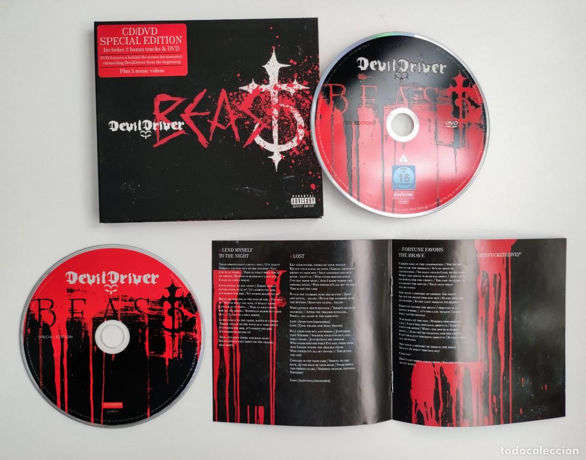 CDs de m&uacute;sica: SPECIAL EDITION CD/DVD - DEVILDRIVER / BEAST - ROADRUNNER RECORDS 2011 DIGIPACK - Foto 9