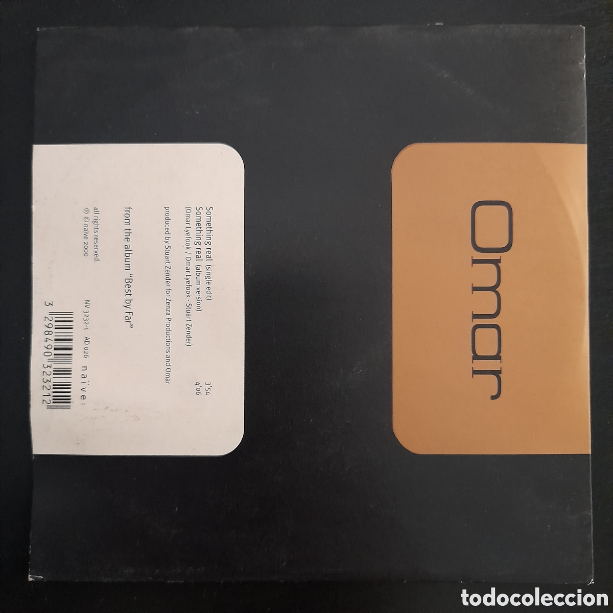 CDs de m&uacute;sica: Omar &ndash; Something Real. 2000, Austria. CD, Single, Card Board Sleeve - Foto 2