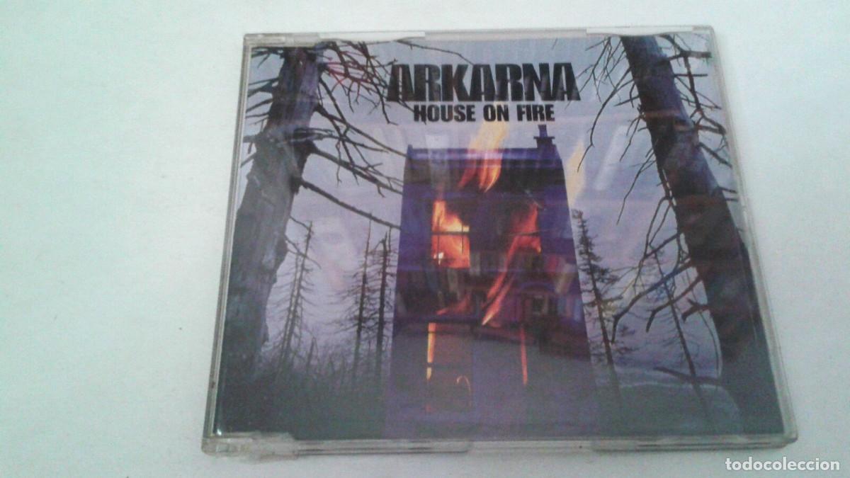 CDs de m&uacute;sica: ARKARNA &rdquo;HOUSE ON FIRE&rdquo; CD SINGLE 4 TRACKS - Foto 1