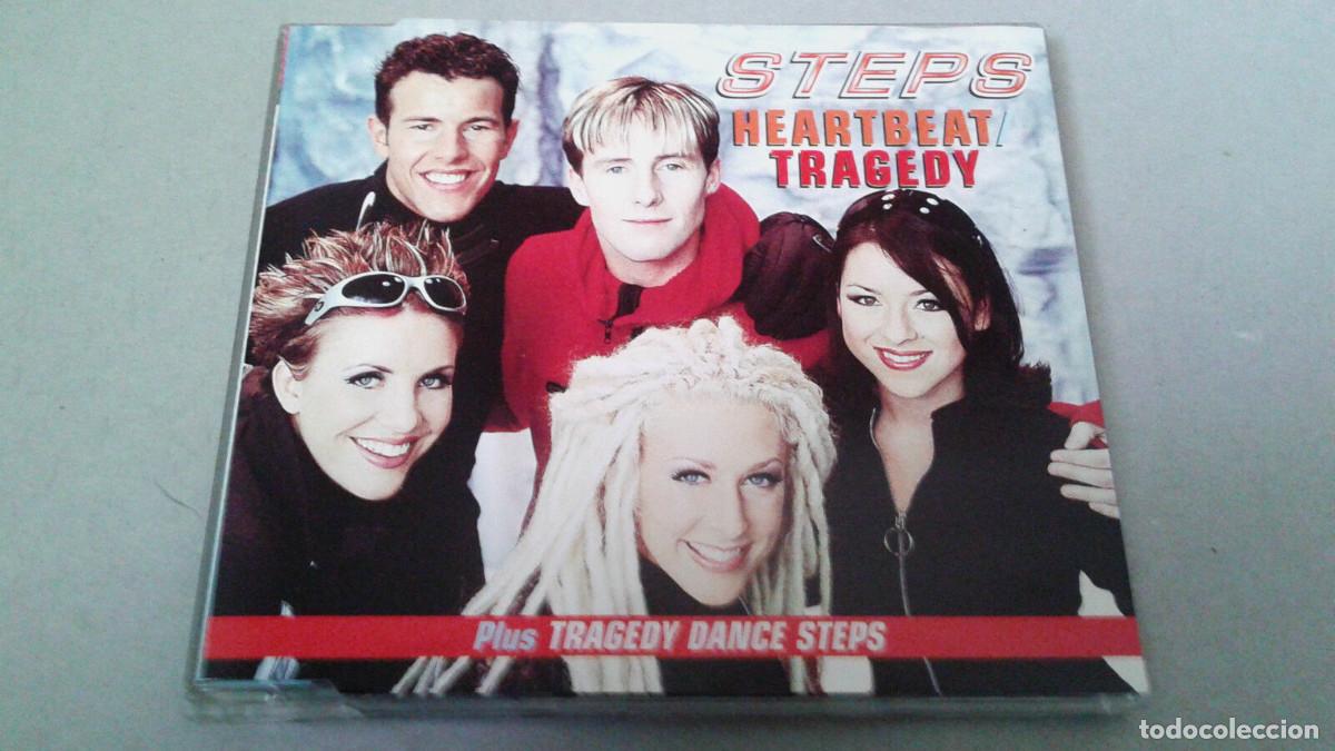 CDs de m&uacute;sica: STEPS &rdquo;HEARTBEAT / TRAGEDY&rdquo; CD SINGLE 3 TRACKS - Foto 1
