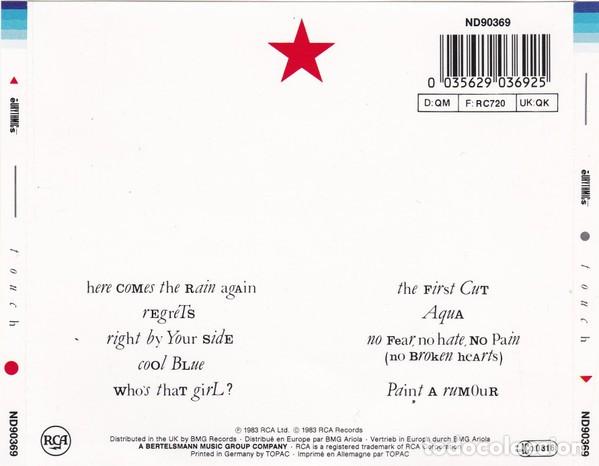 CDs de m&uacute;sica: Eurythmics &ndash; Touch - Foto 2
