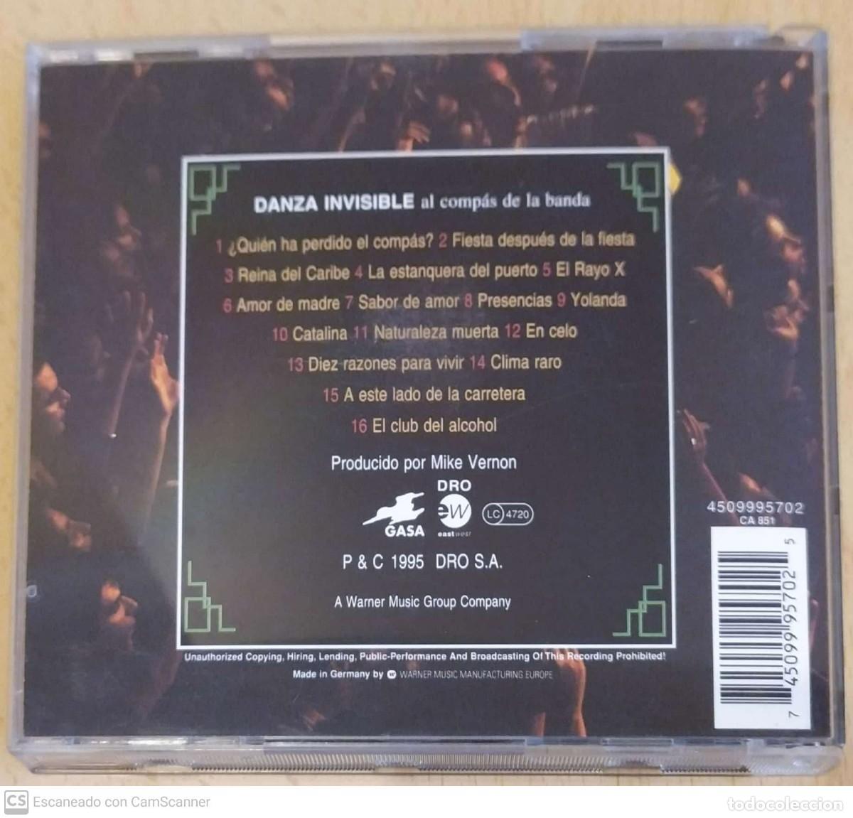 CDs de m&uacute;sica: DANZA INVISIBLE (AL COMPAS DE LA BANDA) CD 1995 - Foto 2
