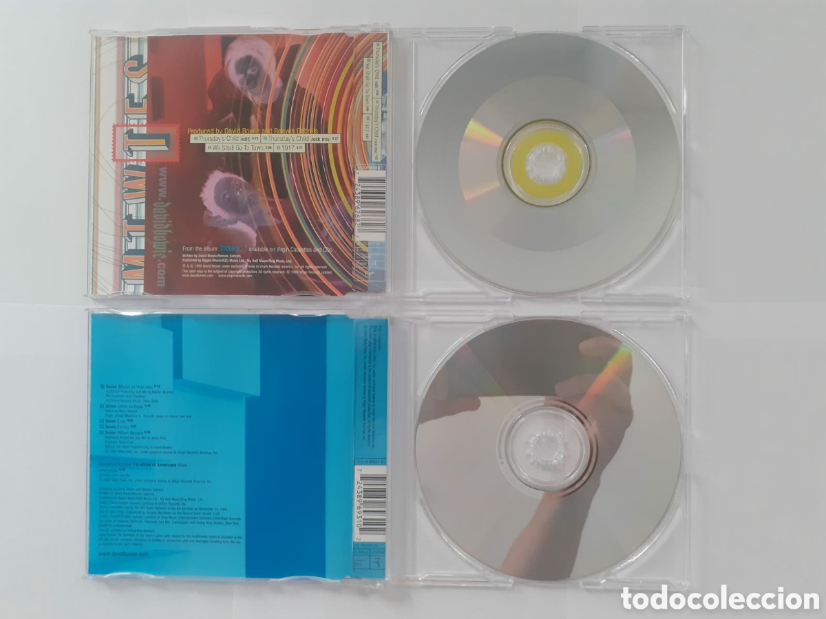CDs de m&uacute;sica: DAVID BOWIE - THURSDAYS CHILD & SEVEN - 2 CD SET - Foto 3