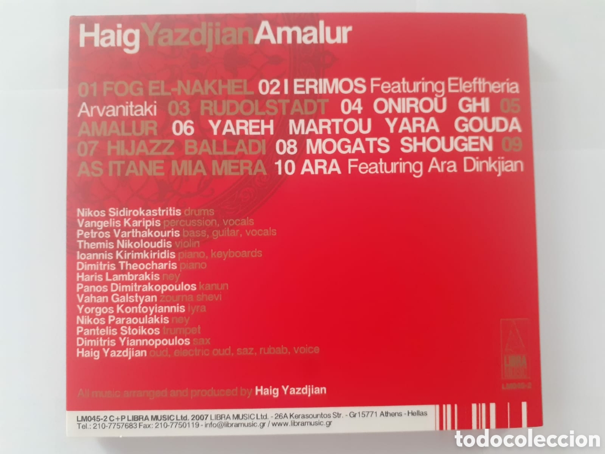 CDs de m&uacute;sica: HAIG JAZDJIAN - AMALUR CD - Foto 2