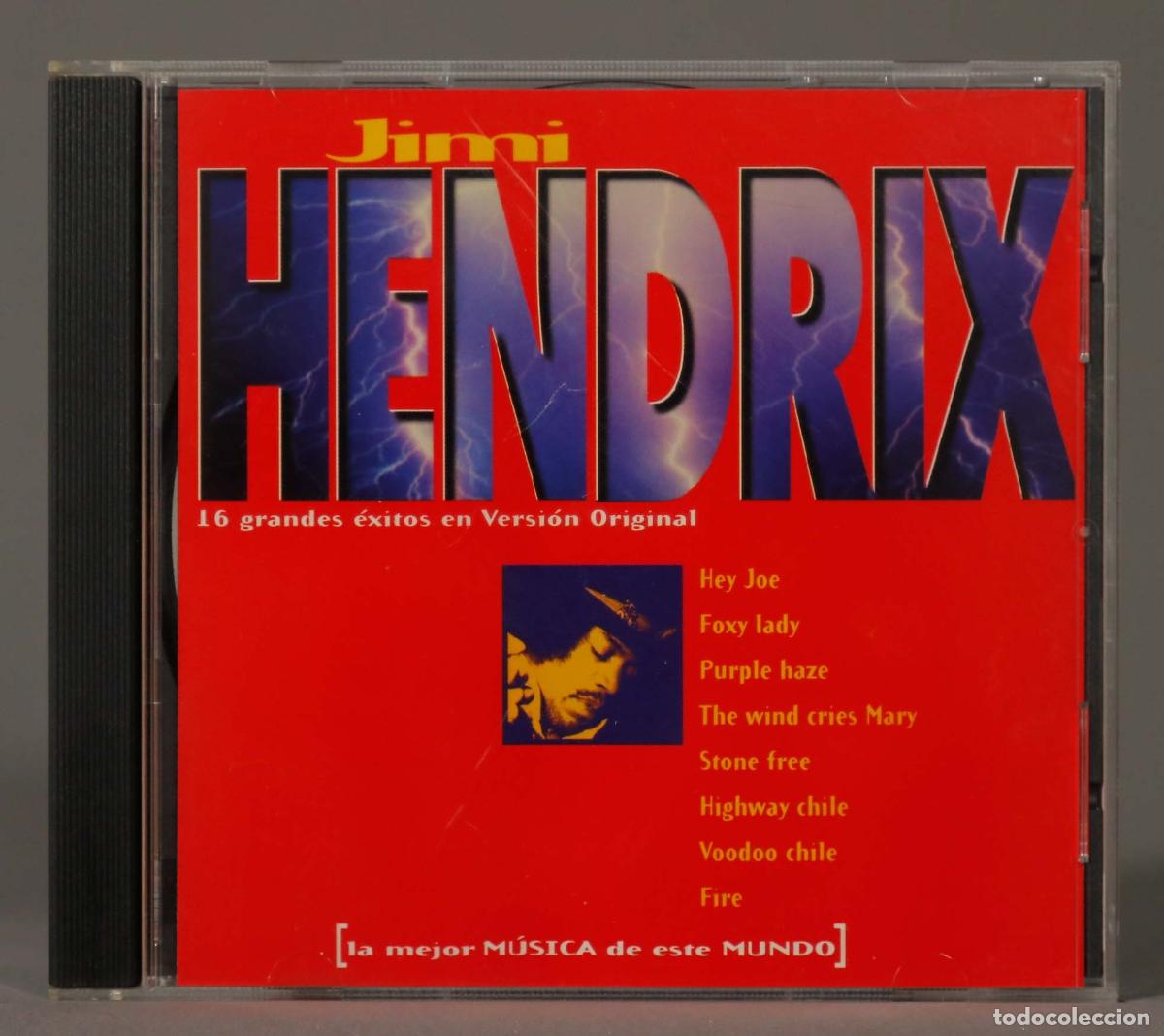 CDs de m&uacute;sica: CD. JIMI HENDRIX. 16 GRANDES EXITOS EN VERSION ORIGINAL - Foto 1